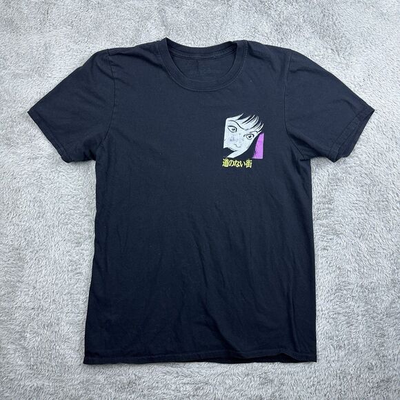 Junji Ito Men's Graphic T-Shirt Black Anime Horror Manga Art Tee Small Official - Picture 1 of 8